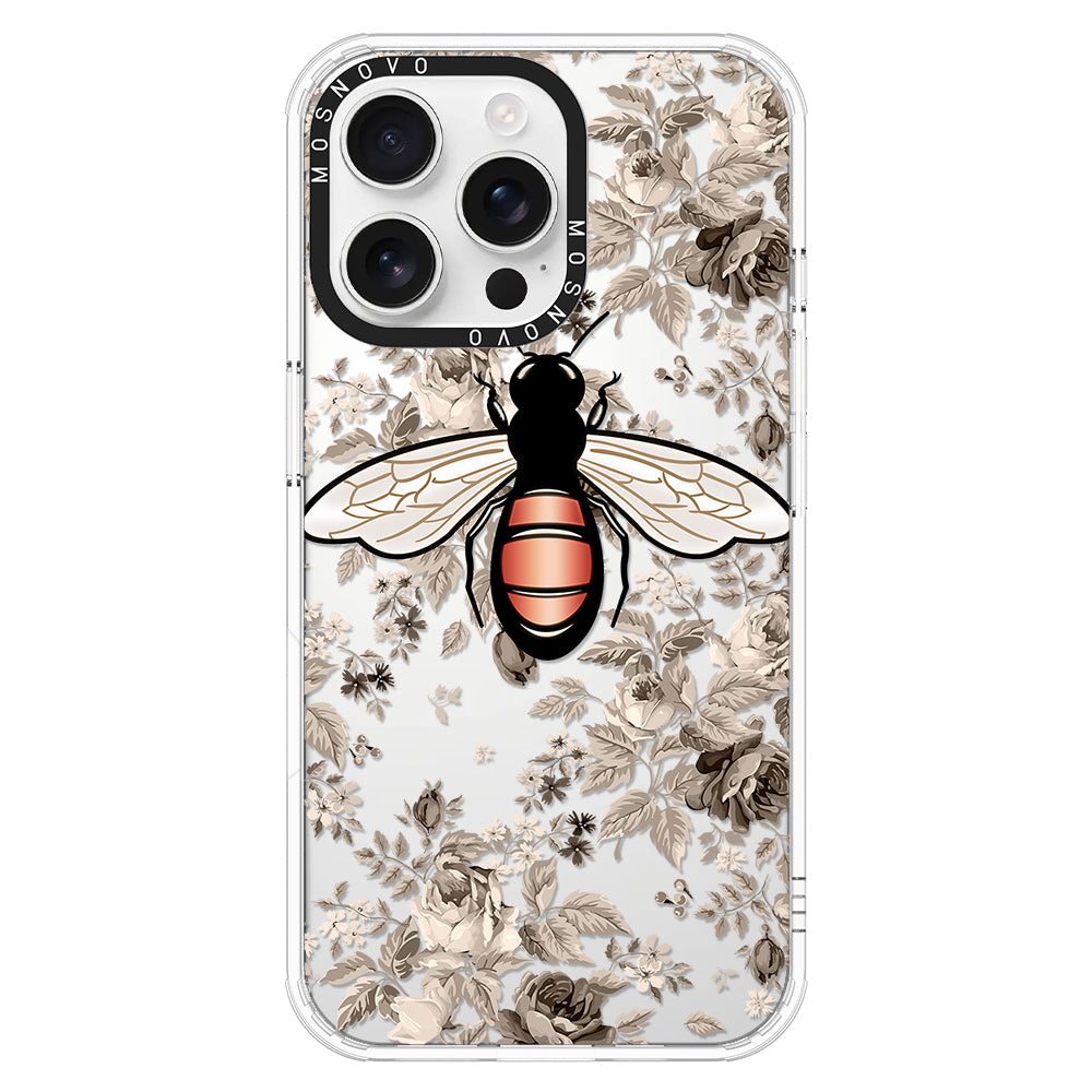 Vintage Bee Phone Case - iPhone 16 Pro Max Case - MOSNOVO