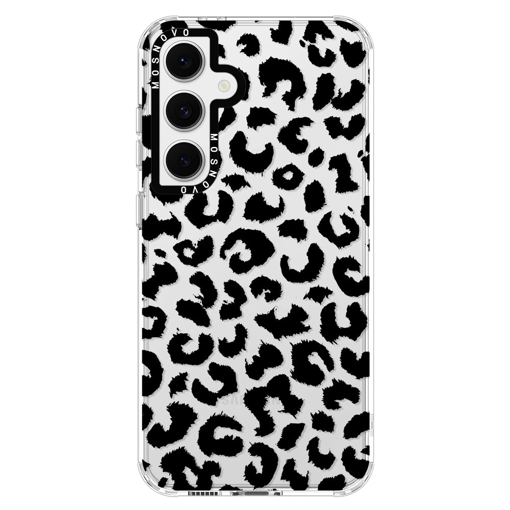 Black Leopard Phone Case - Samsung Galaxy S24 FE Case - MOSNOVO