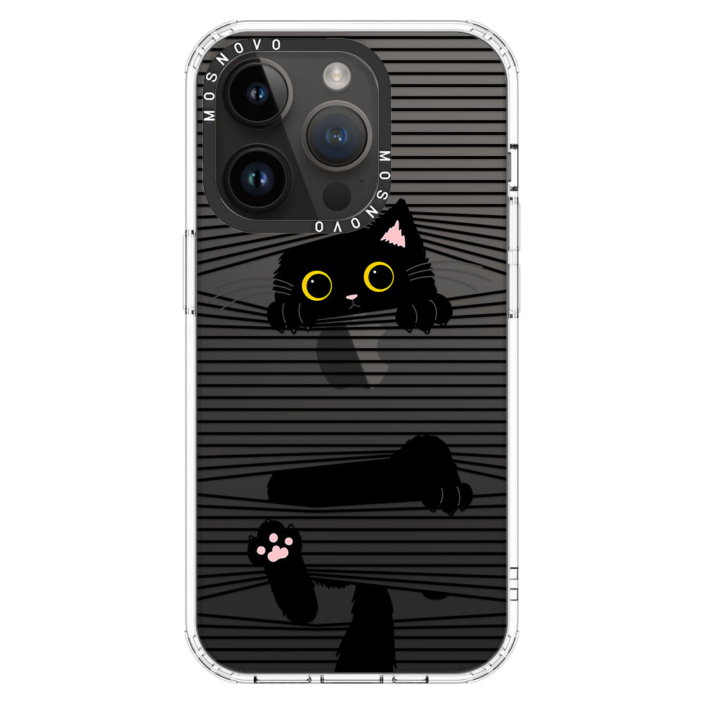 Hidden Black Cat Phone Case - iPhone 14 Pro Case