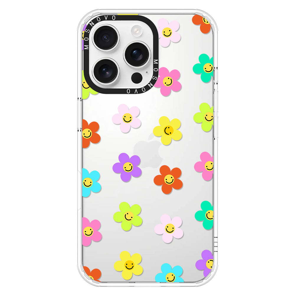 Smile Floral Phone Case - iPhone 16 Pro Max Case