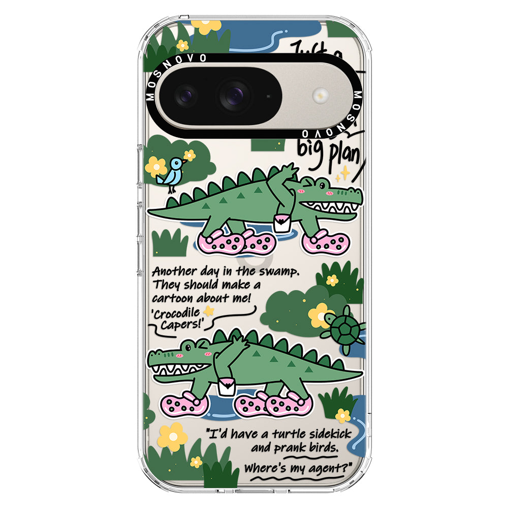 Croc with Big Plan Phone Case - Google Pixel 9 Case