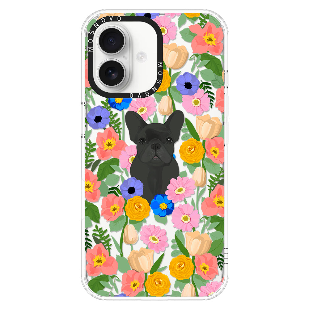 French Bulldog Garden Phone Case - iPhone 16 Case - MOSNOVO