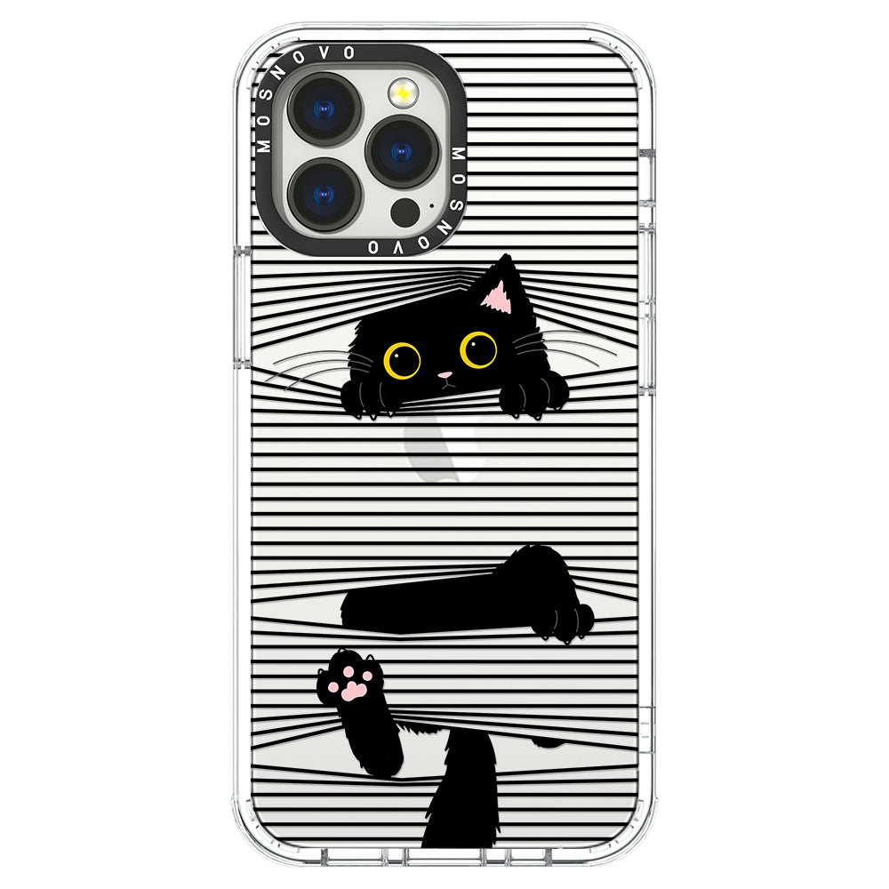 Hidden Black Cat Phone Case - iPhone 13 Pro Max Case