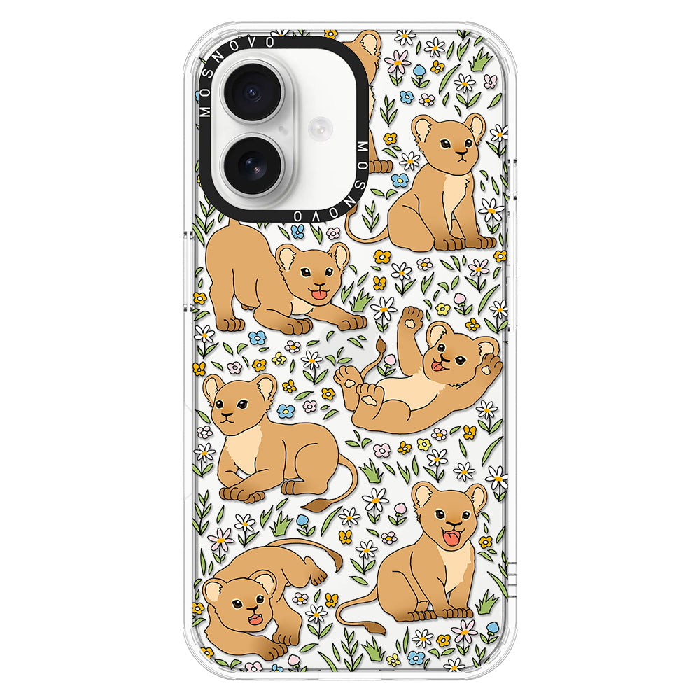 Cute Lion Phone Case - iPhone 16 Plus Case - MOSNOVO