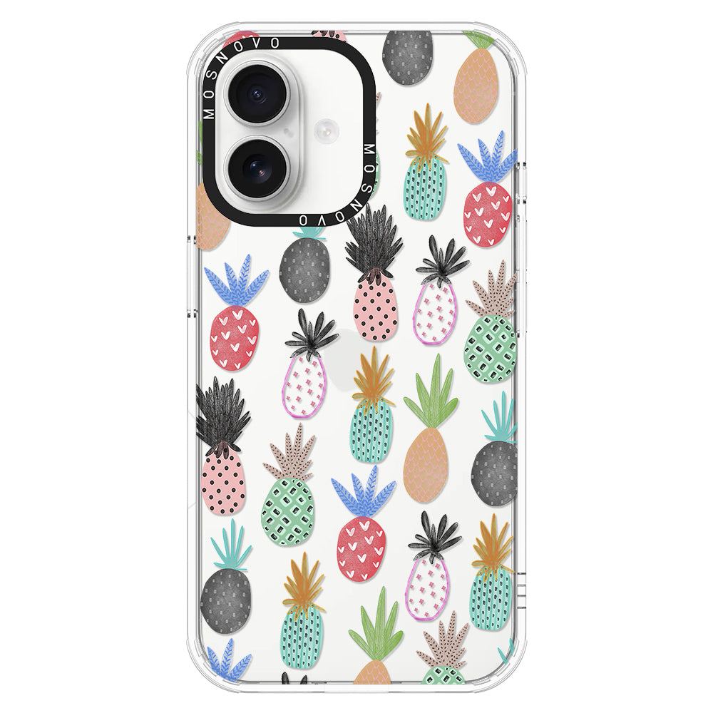 Cute Pineapple Phone Case - iPhone 16 Plus Case - MOSNOVO