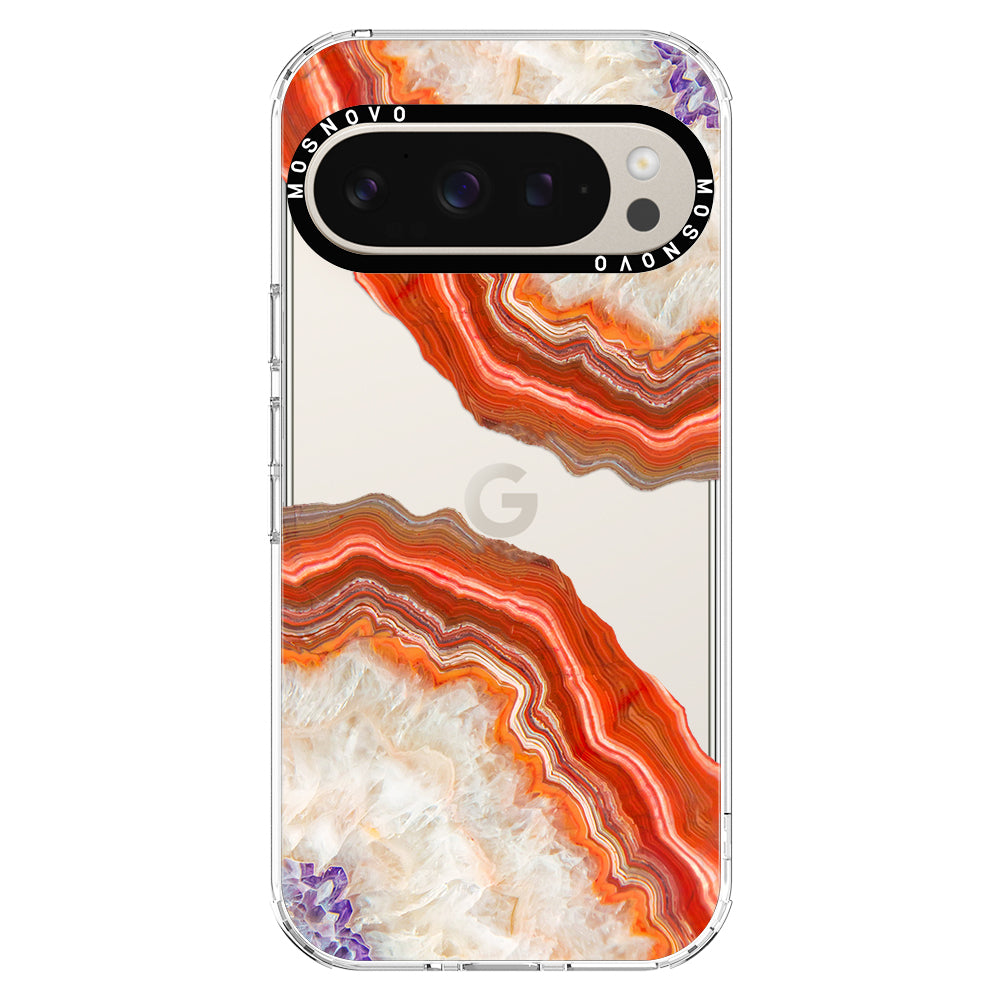 Red Agate Phone Case - Google Pixel 9 Pro Case