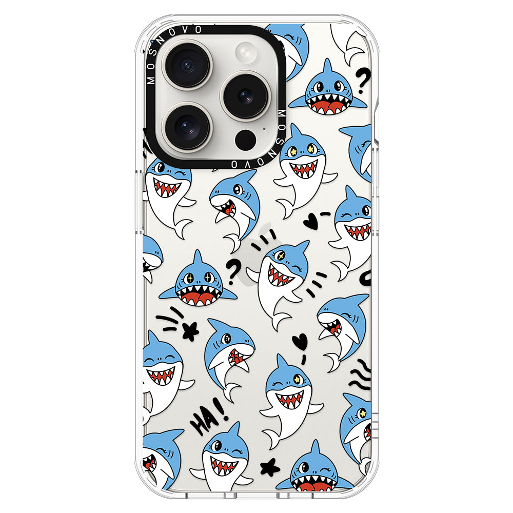 Cute Sharks Phone Case - iPhone 16 Pro Max Case