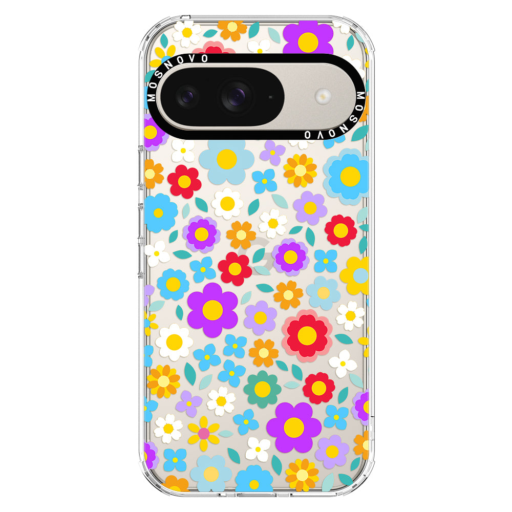 Groovy Floral Phone Case - Google Pixel 9 Case