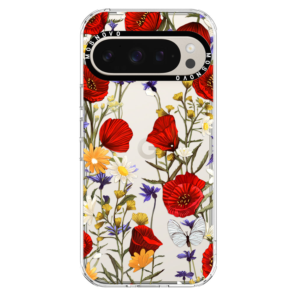 Poppy Floral Phone Case - Google Pixel 9 Pro Case