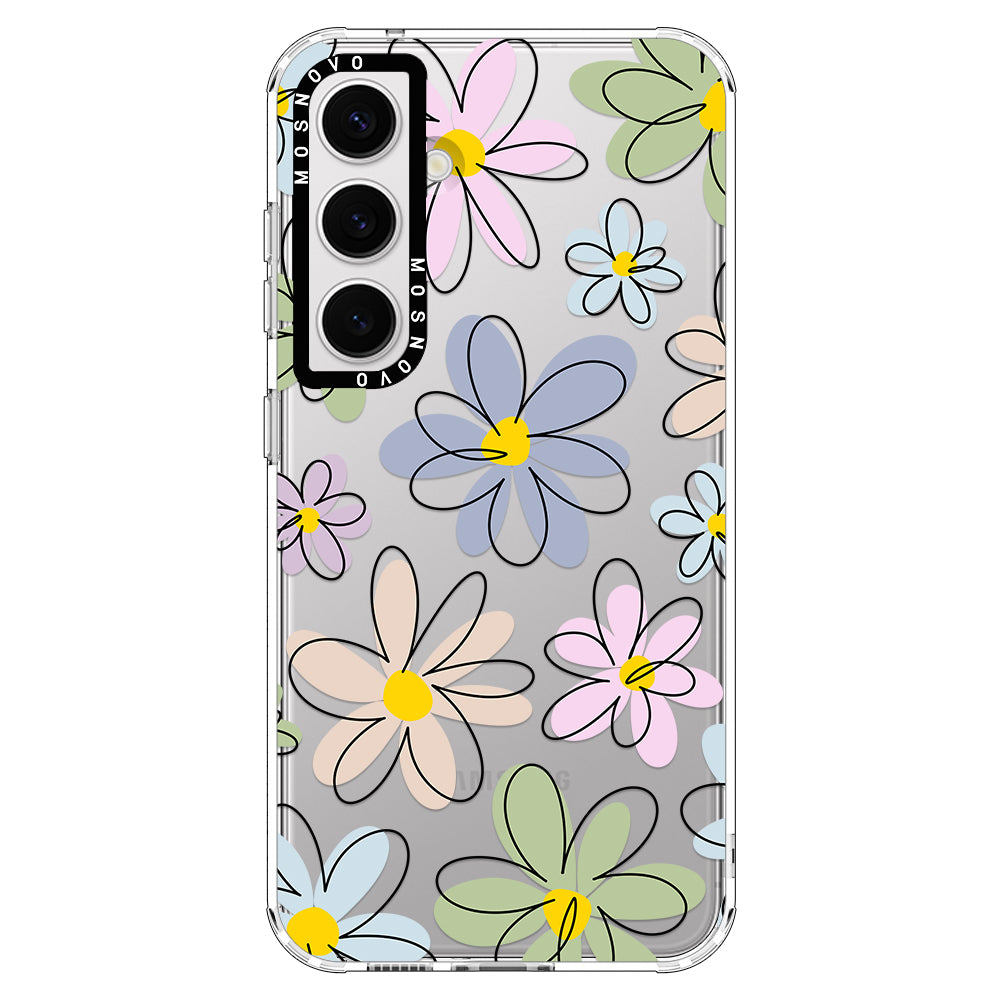 Linear Blooms Phone Case - Samsung Galaxy S24 Plus Case