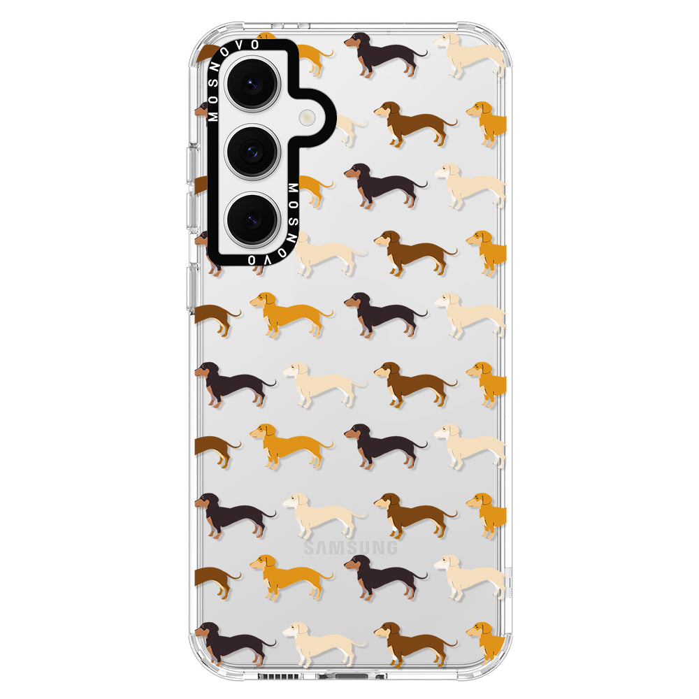 Cute Dachshund Phone Case - Samsung Galaxy S24 FE Case - MOSNOVO