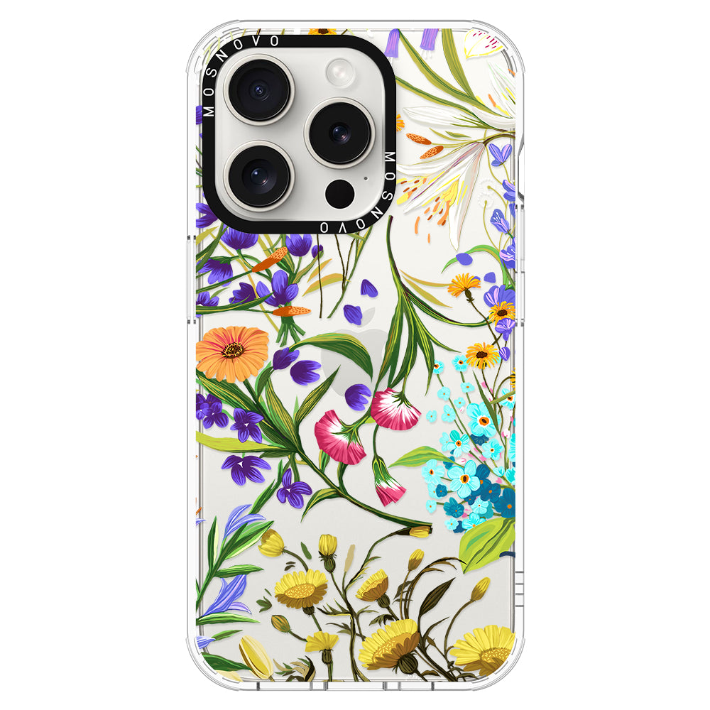 Summer Flower Holidays Phone Case - iPhone 16 Pro Max Case - MOSNOVO