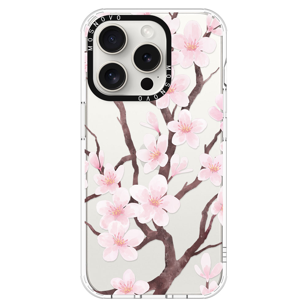 Cherry Blossom Flower Phone Case - iPhone 16 Pro Max Case - MOSNOVO