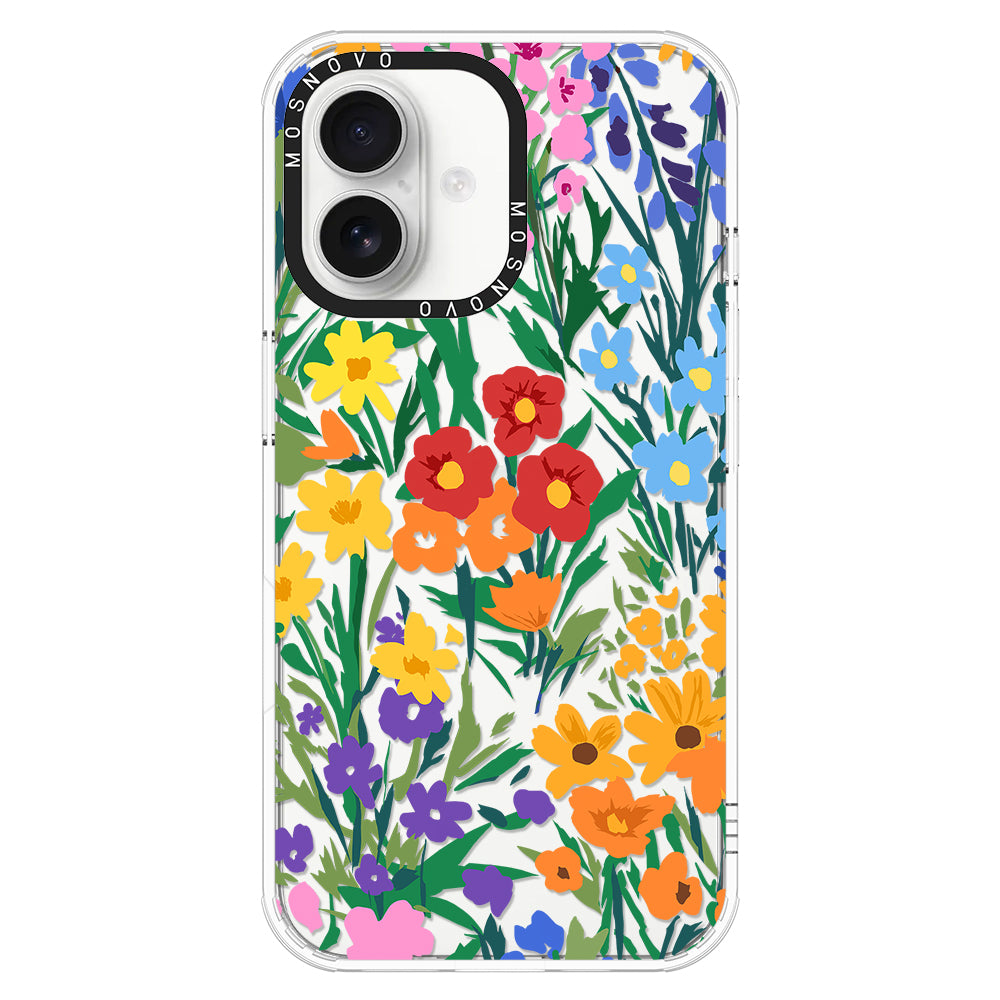 Spring Botanical Flower Floral Phone Case - iPhone 16 Case - MOSNOVO