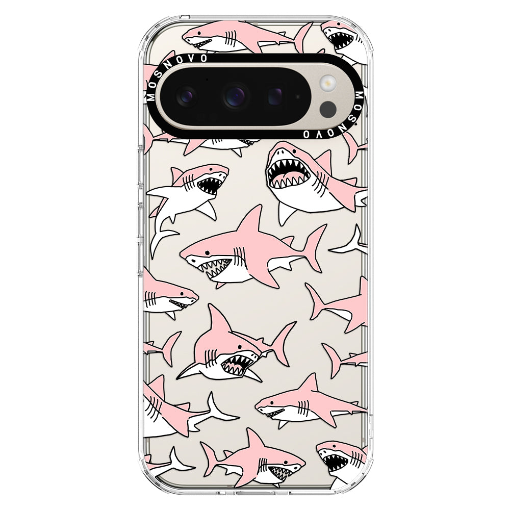 Pink Shark Phone Case - Google Pixel 9 Pro XL Case