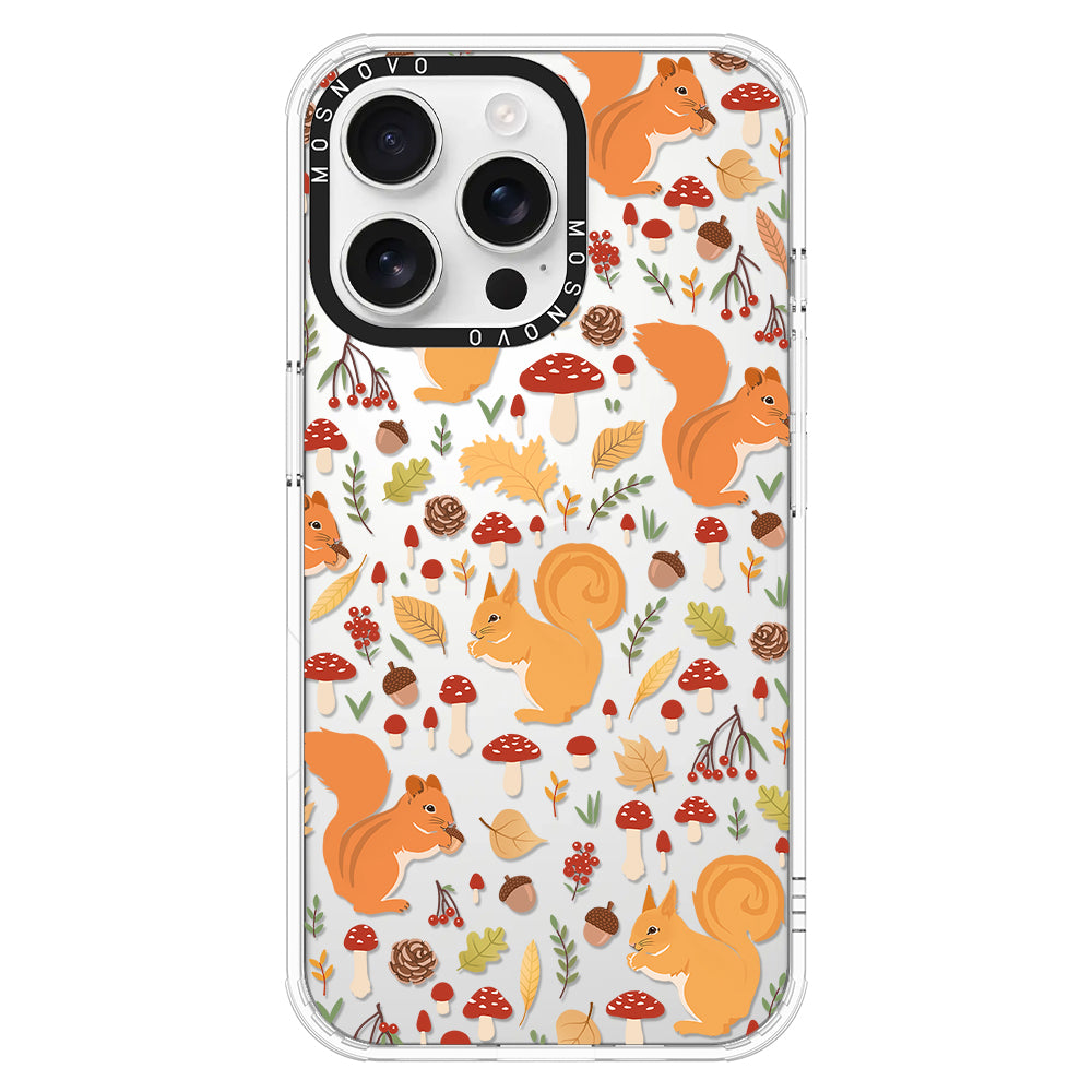 Autumn Squirrel Phone Case - iPhone 16 Pro Max Case - MOSNOVO