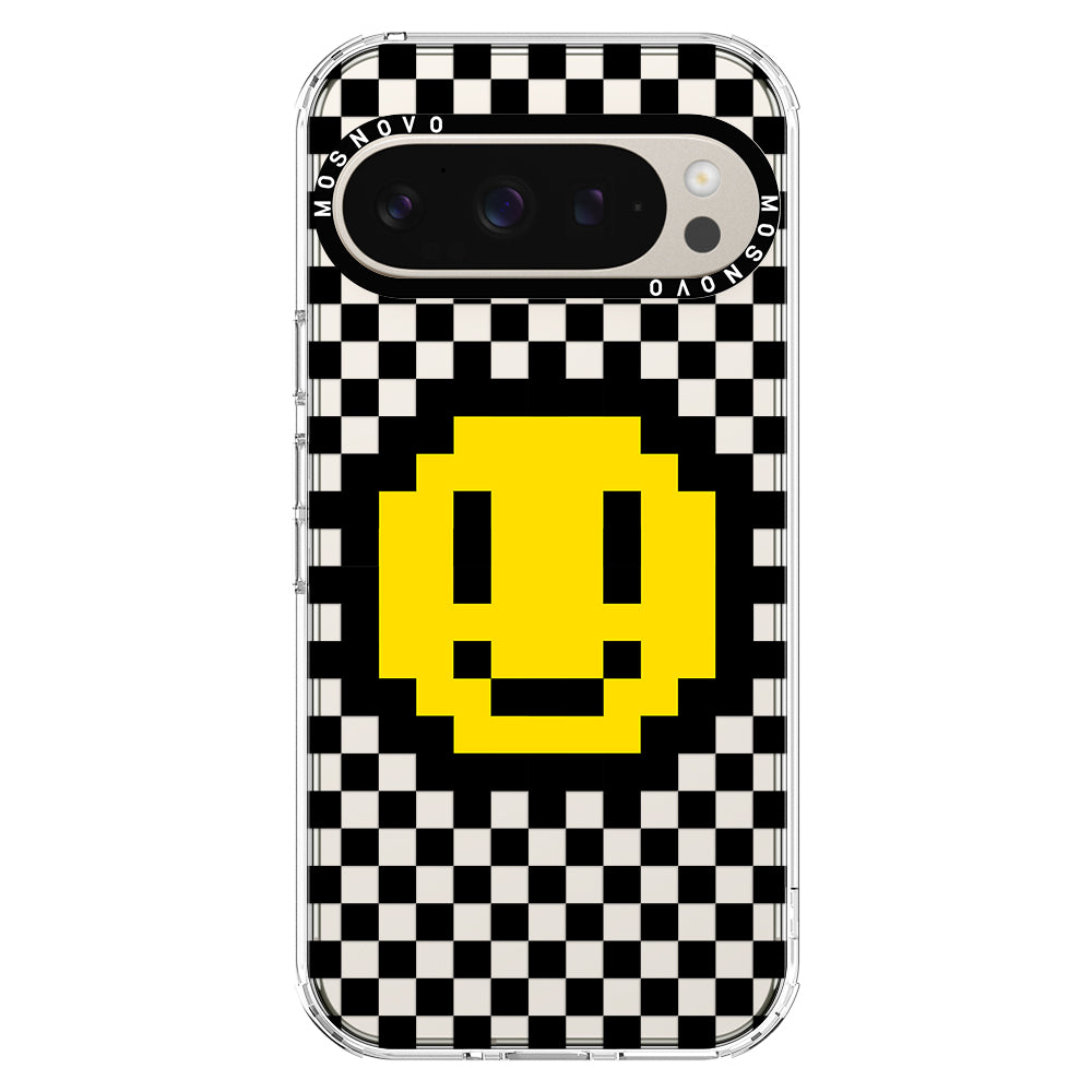 Smile Checkered Phone Case - Google Pixel 9 Pro XL Case