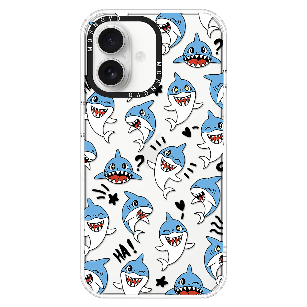 Cute Sharks Phone Case - iPhone 16 Case