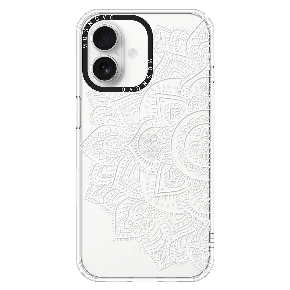 Half Mandala Phone Case - iPhone 16 Case - MOSNOVO