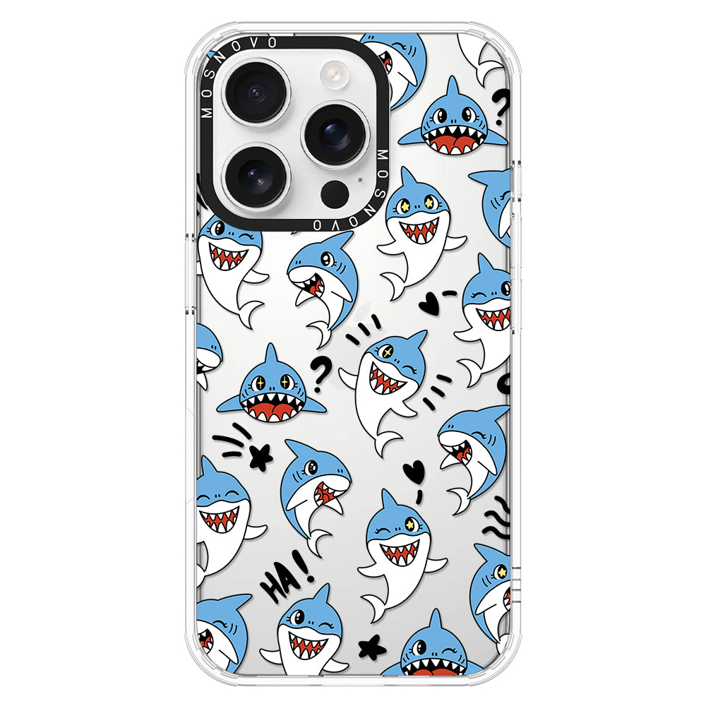 Cute Sharks Phone Case - iPhone 16 Pro Case