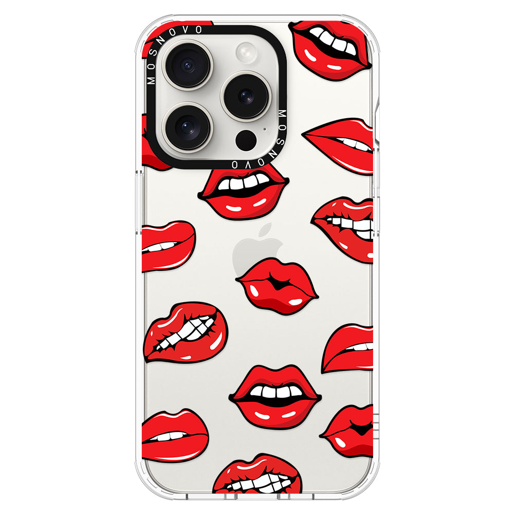 Hot Lips Phone Case - iPhone 16 Pro Case - MOSNOVO