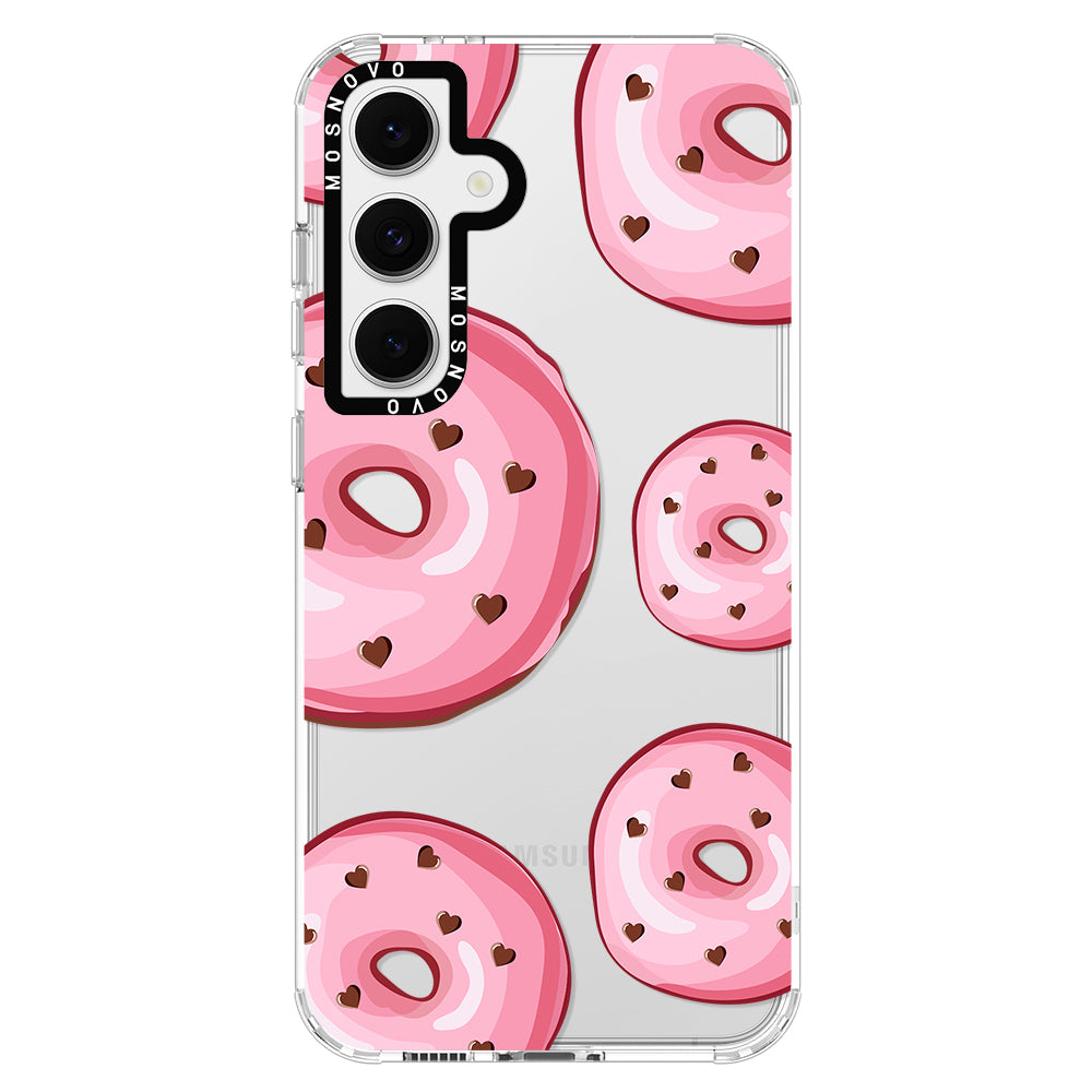 Pink Donuts Phone Case - Samsung Galaxy S24 FE Case - MOSNOVO