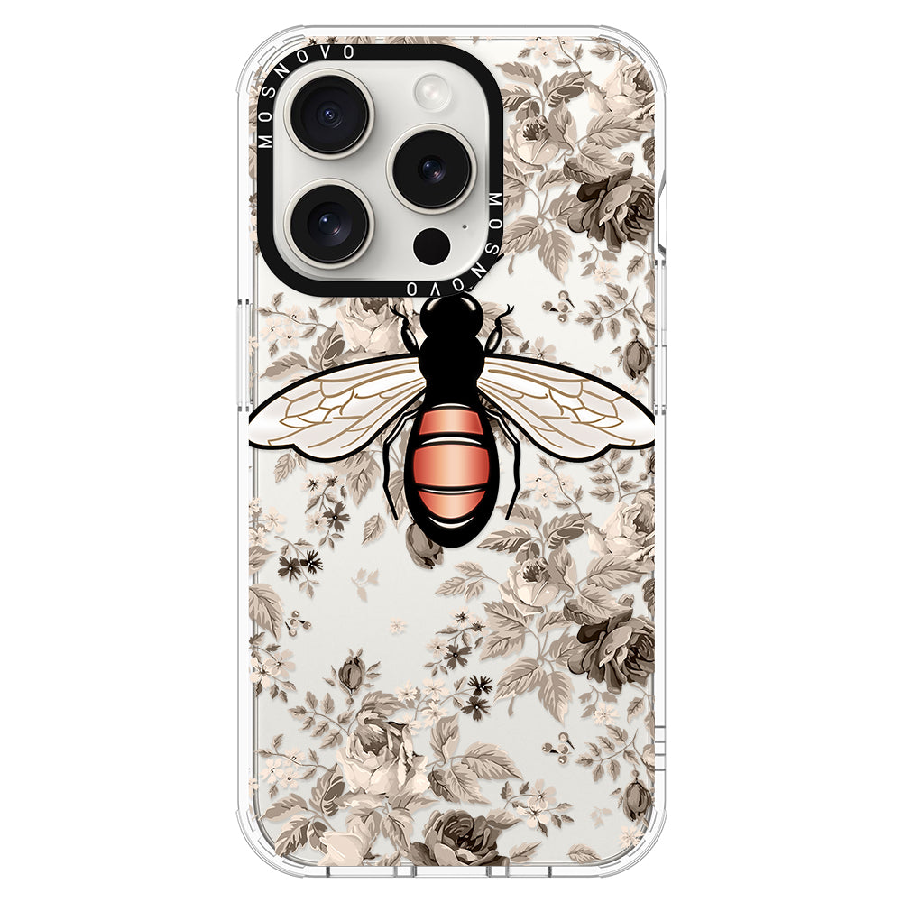 Vintage Bee Phone Case - iPhone 16 Pro Case - MOSNOVO