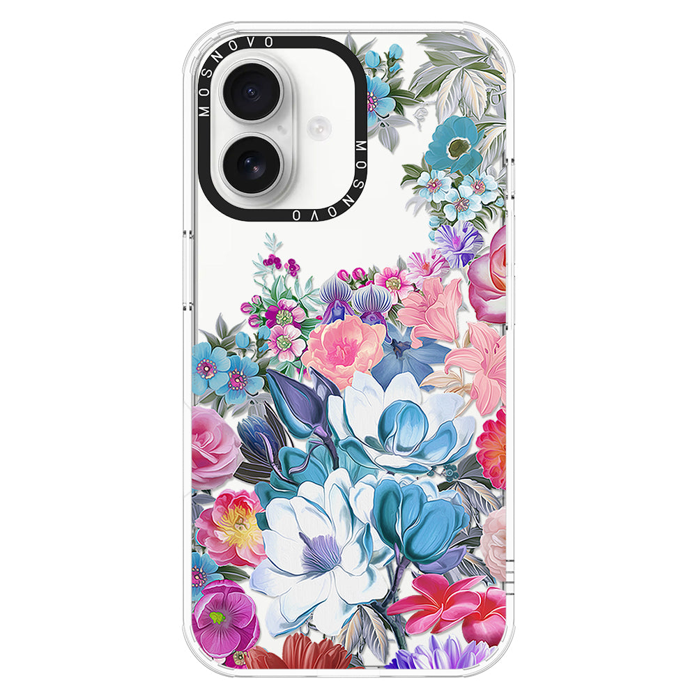 Magnolia Flower Phone Case - iPhone 16 Plus Case - MOSNOVO