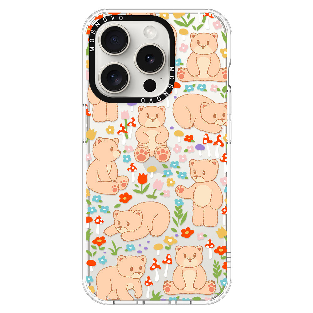 Cute Bear Phone Case - iPhone 16 Pro Max Case - MOSNOVO