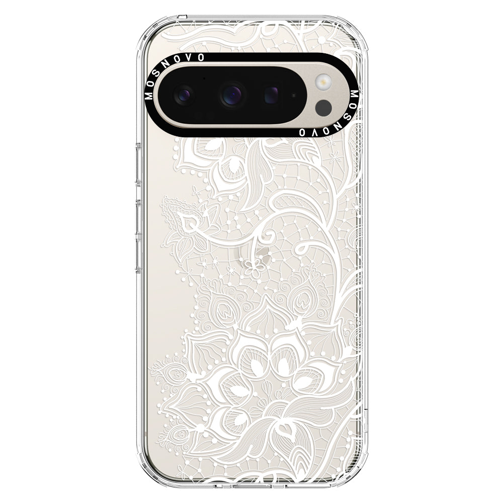 White Lotus Henna Phone Case - Google Pixel 9 Pro Case