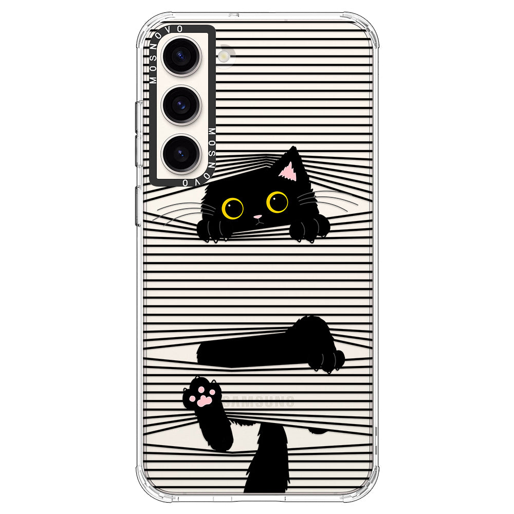 Hidden Black Cat Phone Case - Samsung Galaxy S23 Plus Case