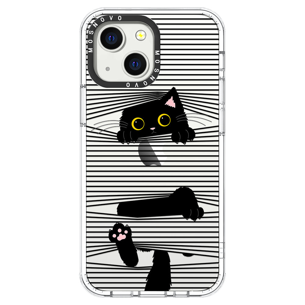 Hidden Black Cat Phone Case - iPhone 13 Case