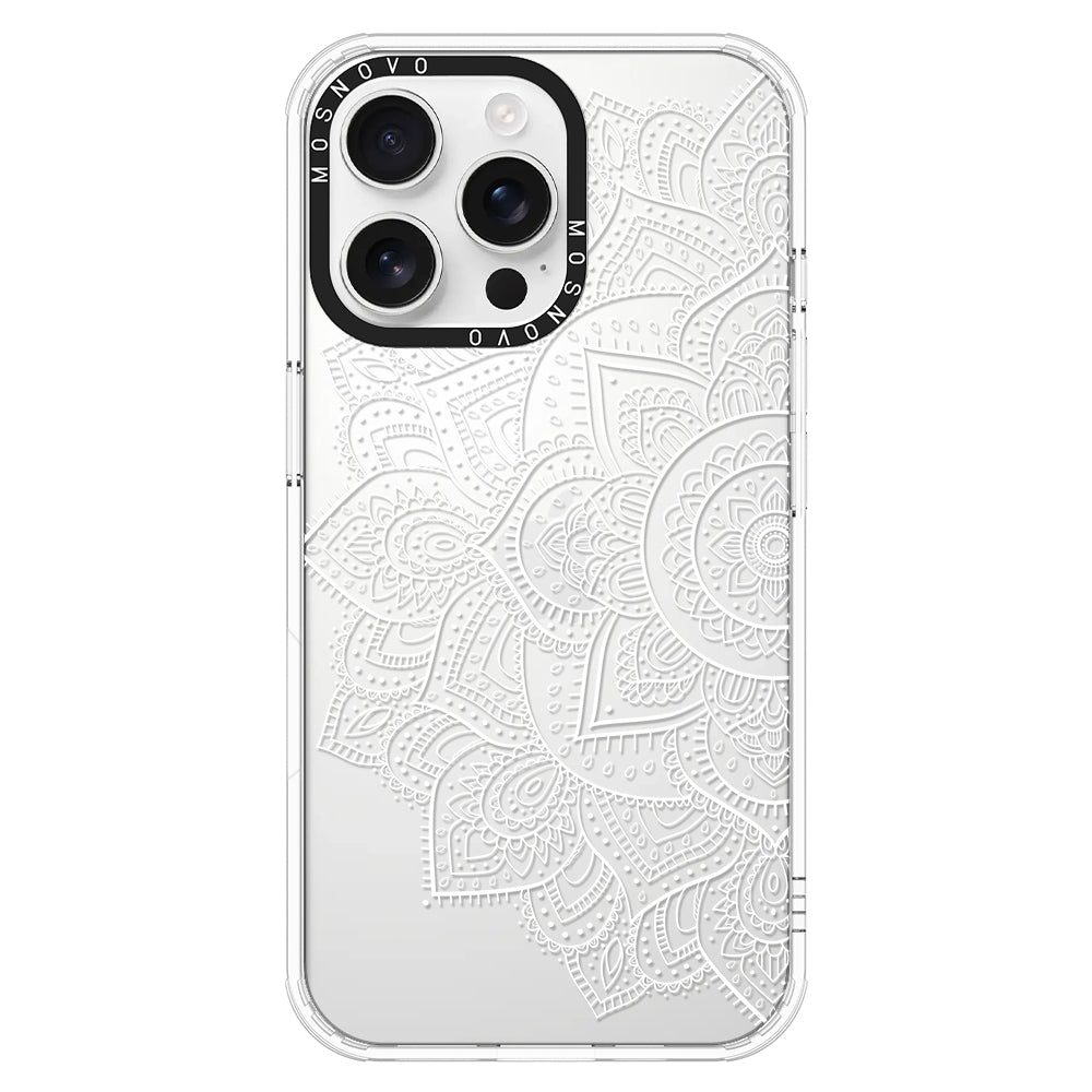 Half Mandala Phone Case - iPhone 16 Pro Max Case - MOSNOVO