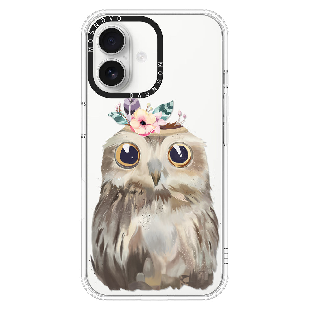 Cute Owl Phone Case - iPhone 16 Plus Case - MOSNOVO