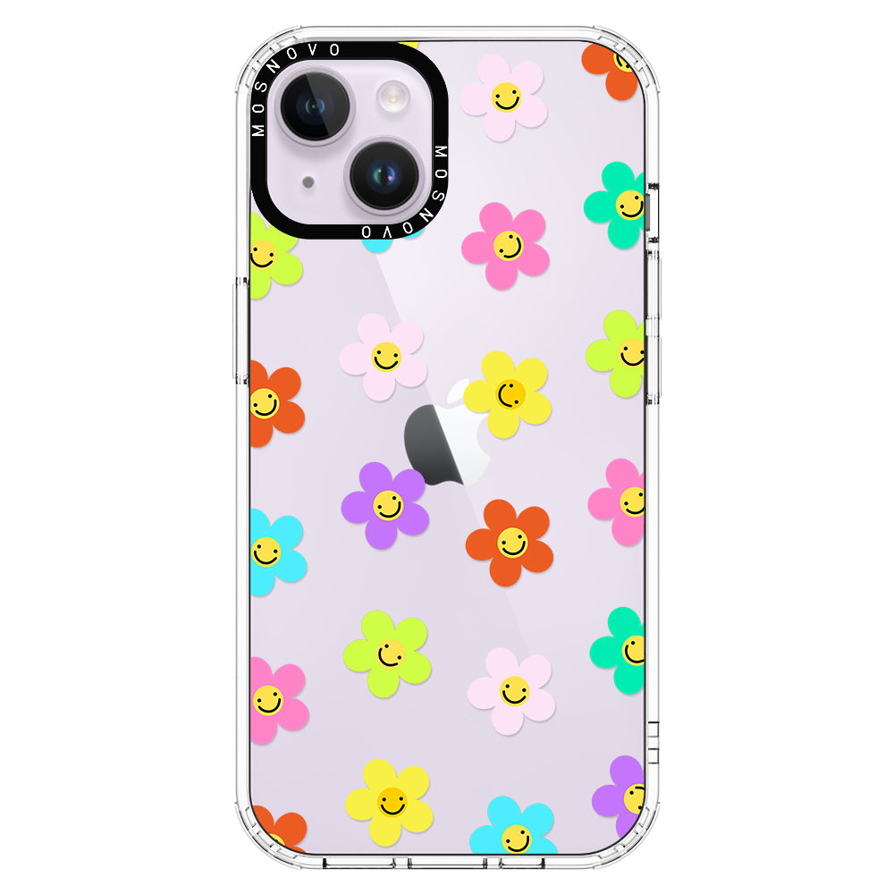 Smile Floral Phone Case - iPhone 14 Plus Case