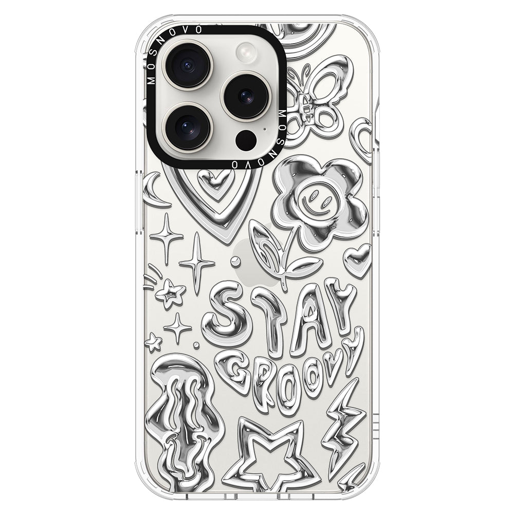 Silver Chrome Art (Flat Print) Phone Case - iPhone 16 Pro Case