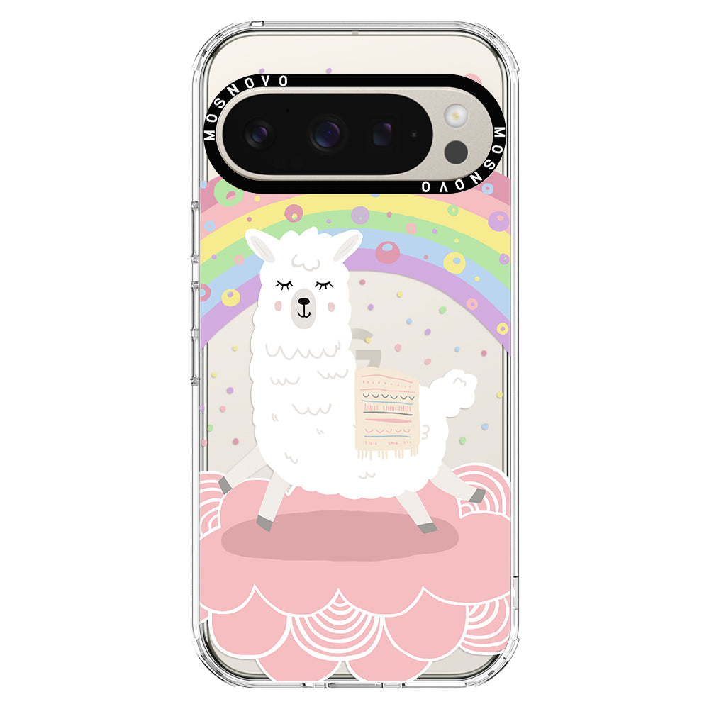 Pastel Rainbow Llama Phone Case - Google Pixel 9 Pro Case