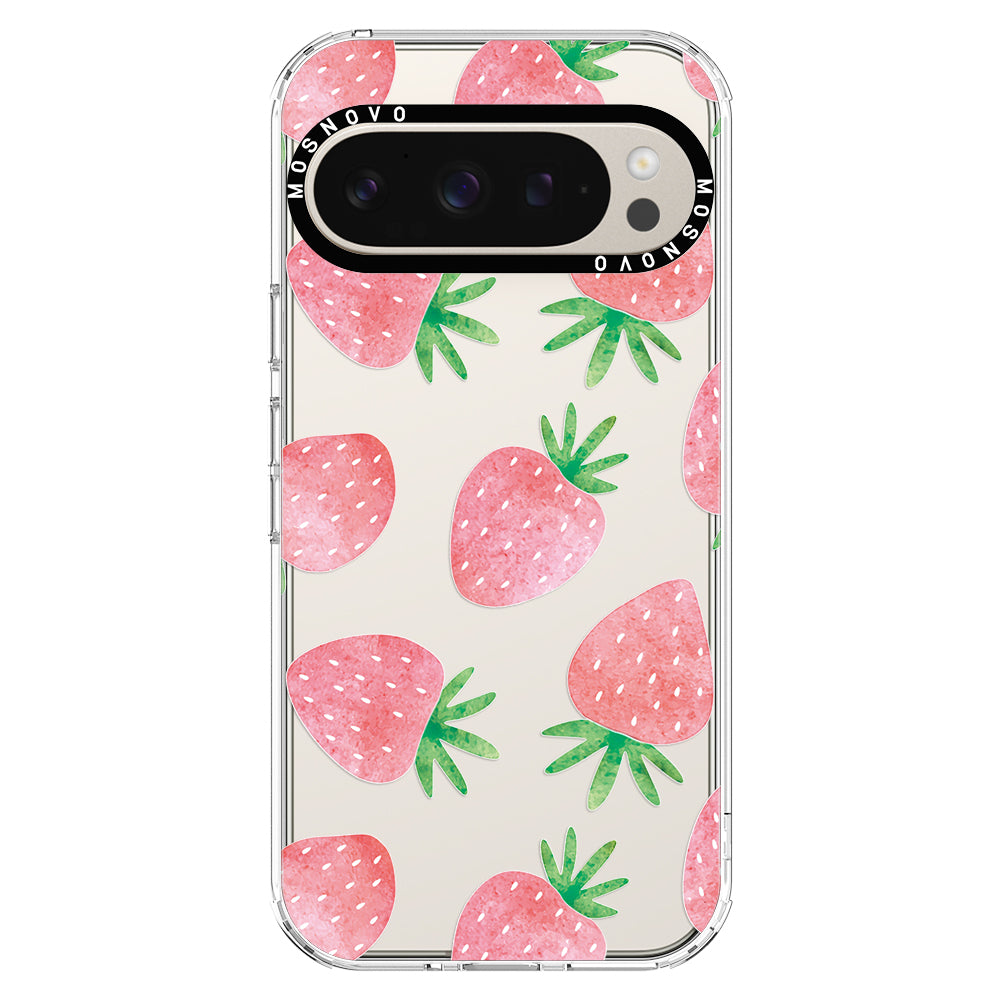 Pastel Strawberry Phone Case - Google Pixel 9 Pro Case