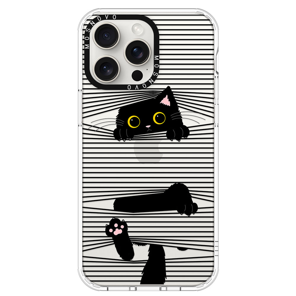 Hidden Black Cat Phone Case - iPhone 15 Pro Max Case