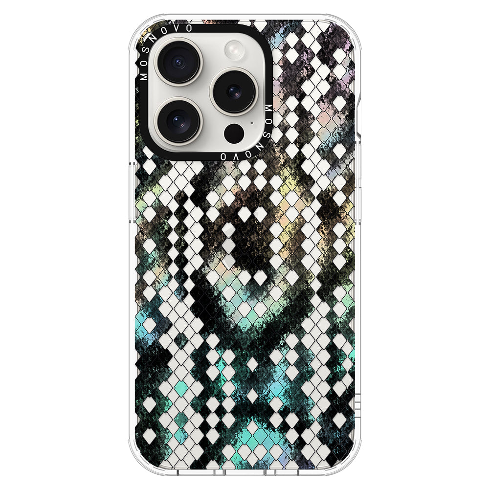 Rainbow Snake Print Phone Case - iPhone 16 Pro Max Case - MOSNOVO