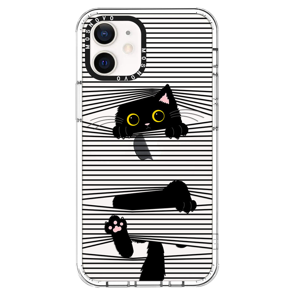 Hidden Black Cat Phone Case - iPhone 12 Pro Case