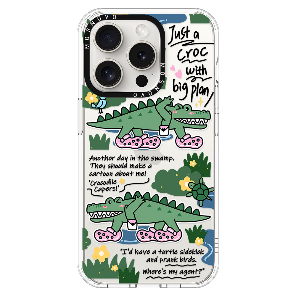 Croc with Big Plan Phone Case - iPhone 15 Pro Case