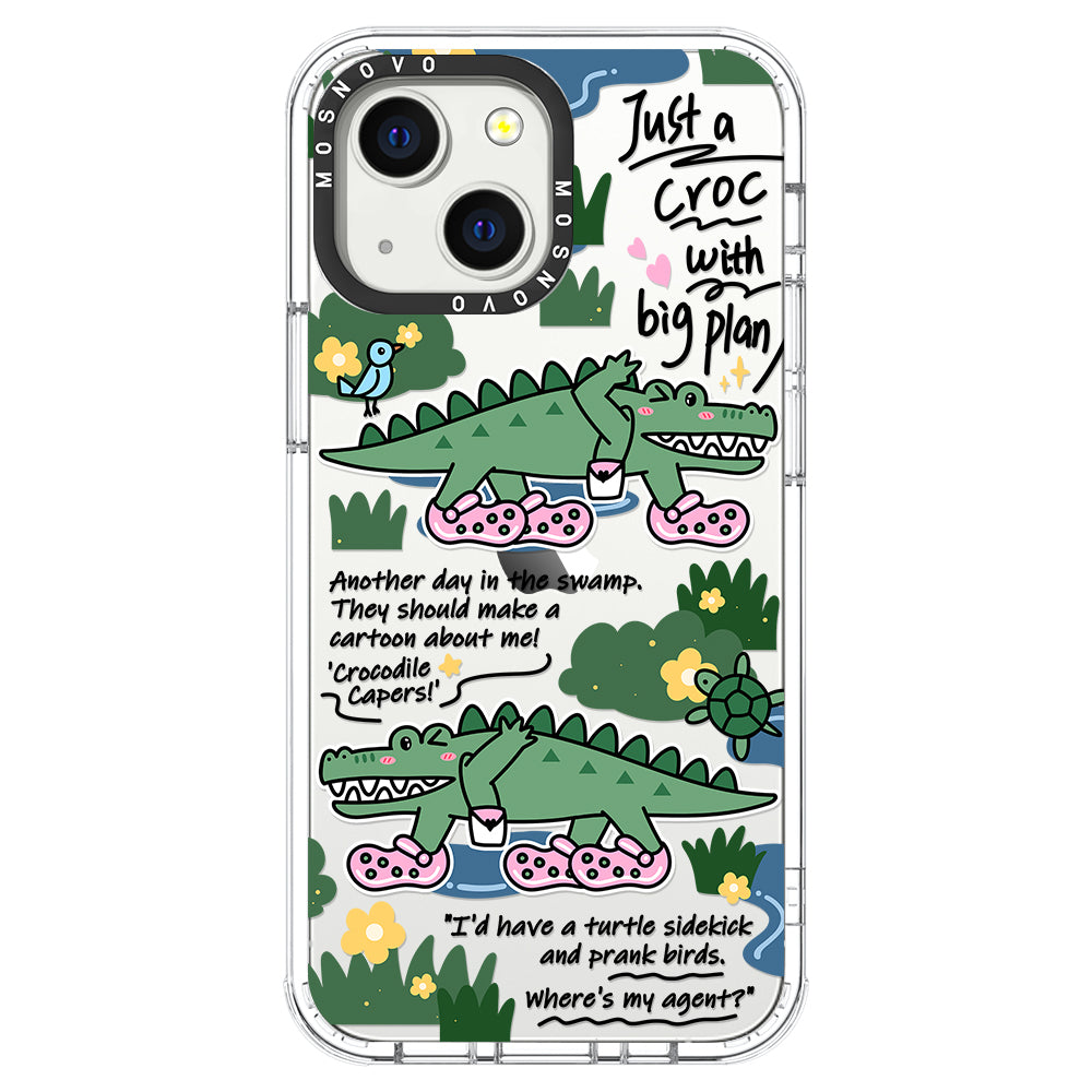 Croc with Big Plan Phone Case - iPhone 13 Mini Case