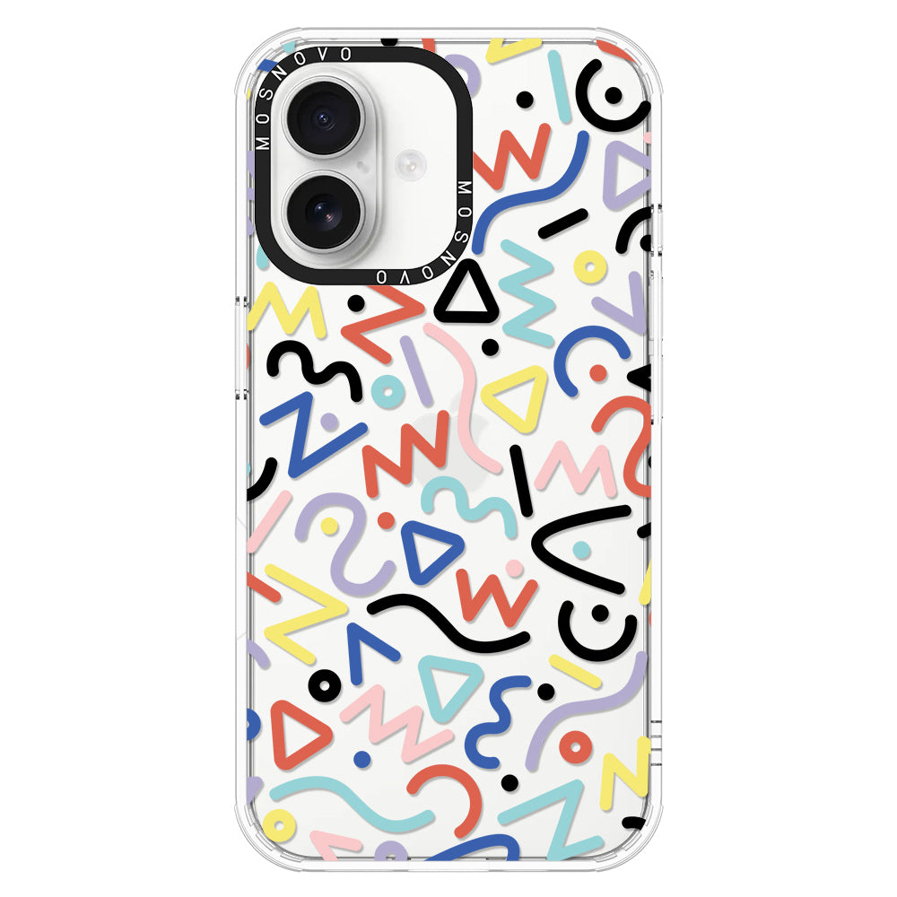 Doodle Art Phone Case - iPhone 16 Plus Case - MOSNOVO