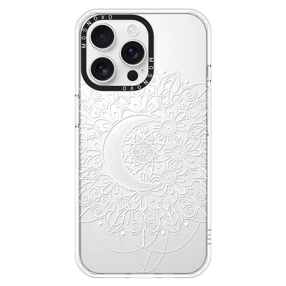 Celestial Moon Mandala Phone Case - iPhone 16 Pro Max Case - MOSNOVO