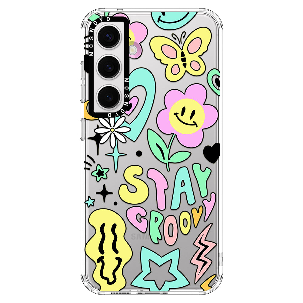 Stay Groovy Phone Case - Samsung Galaxy S24 Plus Case