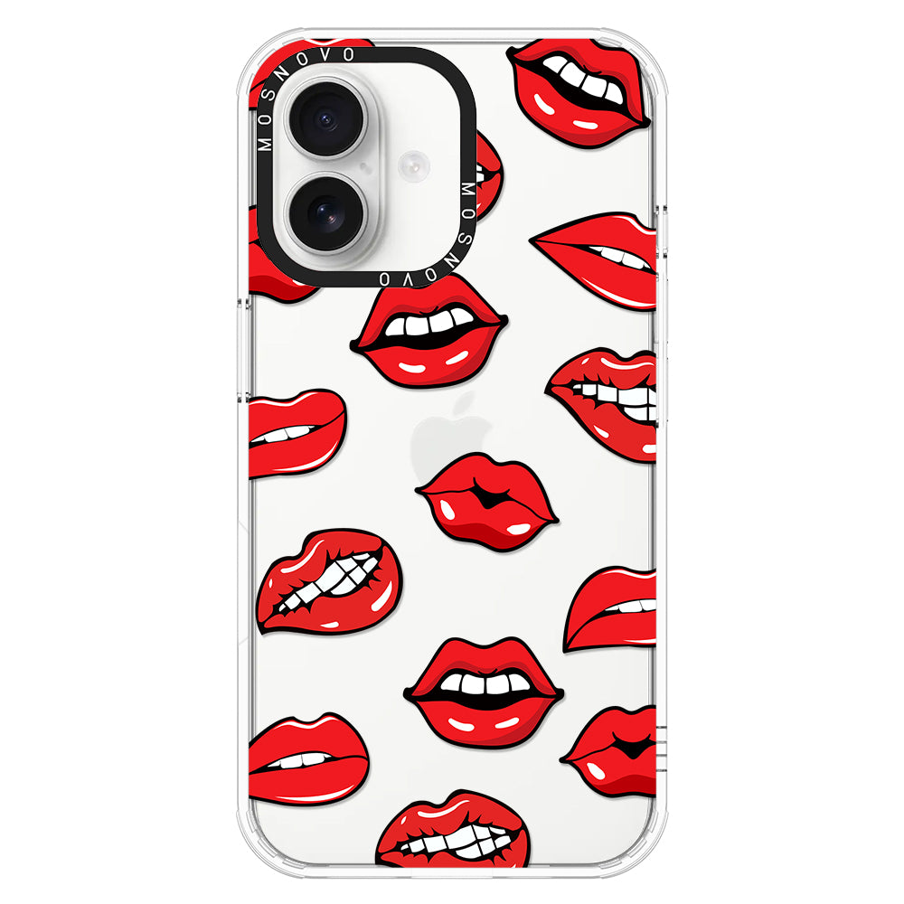 Hot Lips Phone Case - iPhone 16 Plus Case - MOSNOVO