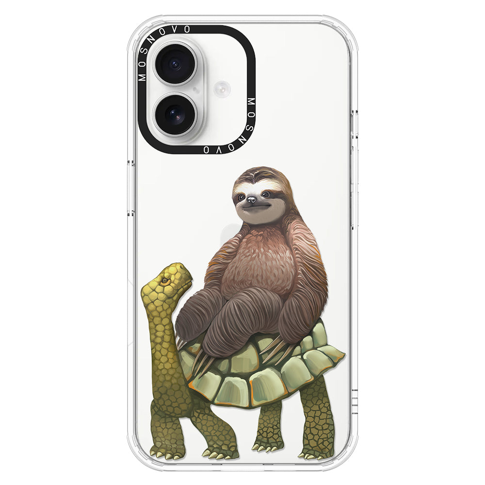 Sloth Turtle Phone Case - iPhone 16 Plus Case - MOSNOVO