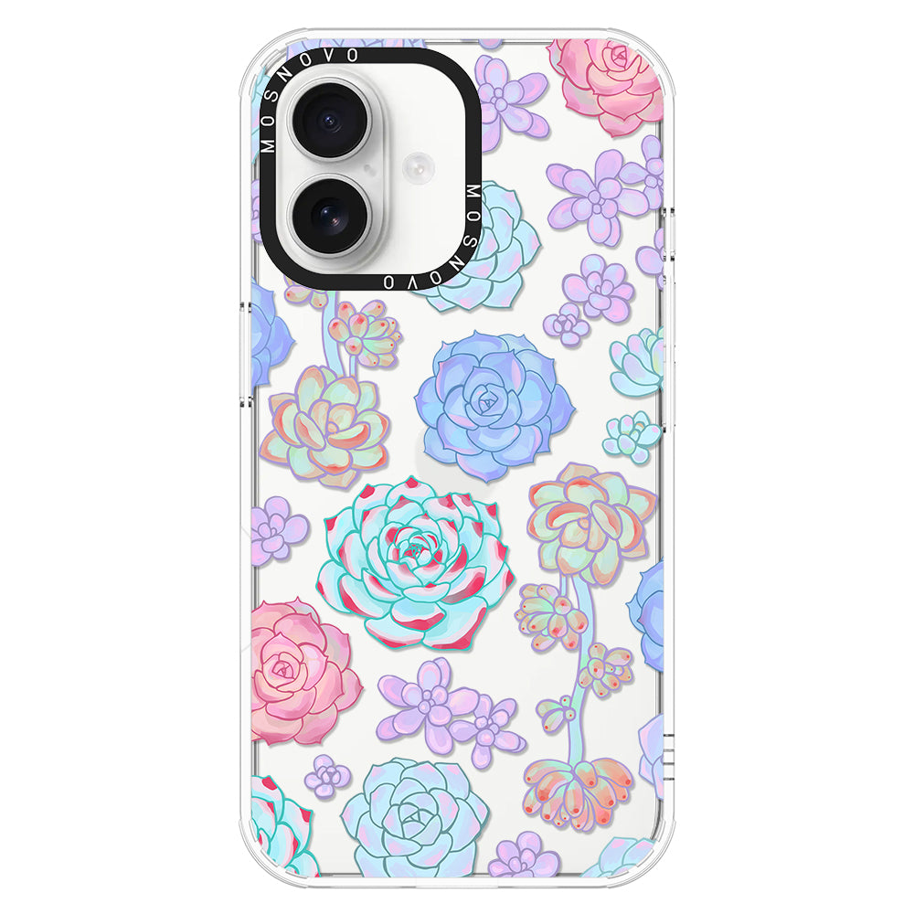 Succulents Phone Case - iPhone 16 Plus Case - MOSNOVO