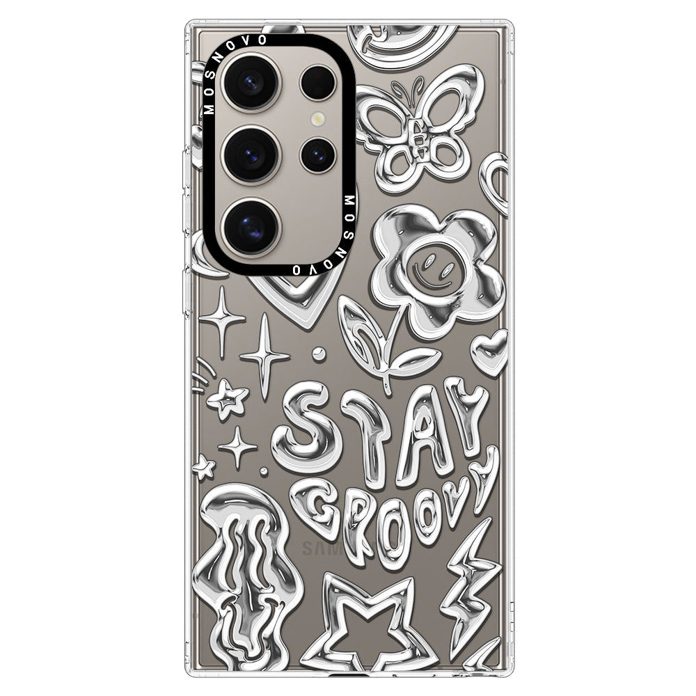 Silver Chrome Art (Flat Print) Phone Case - Samsung Galaxy S24 Ultra Case